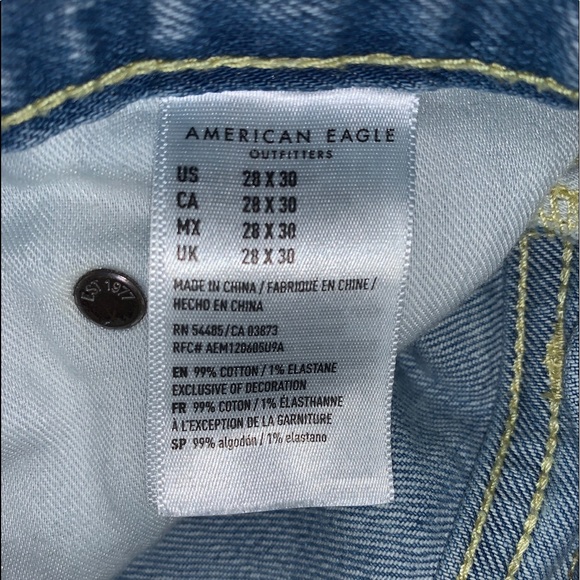 American Eagle Flex Ripped Jeans Skinny/Slim 28x30 - Picture 4 of 5